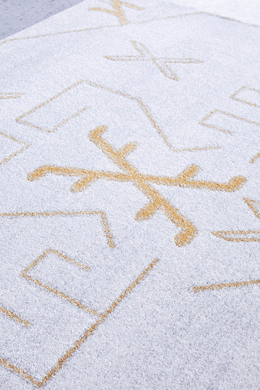 Cala Paradise Cream & Gold Modern Rug